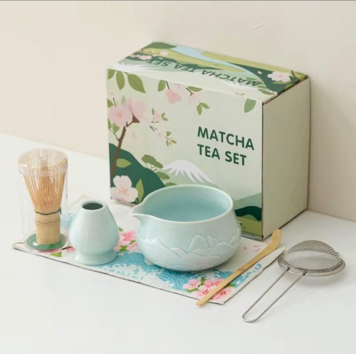 Aquamarine matcha set
